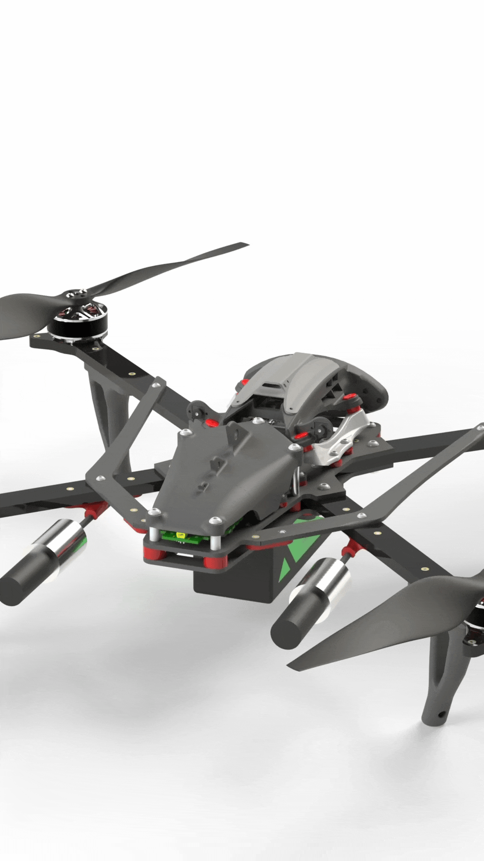 Autonomous Pheratech Falcon drone performing surveillance mission outdoors
